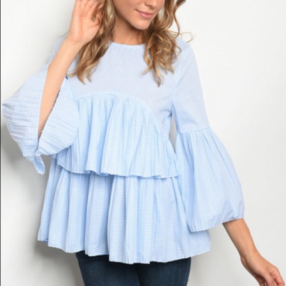 Blue stripe Top